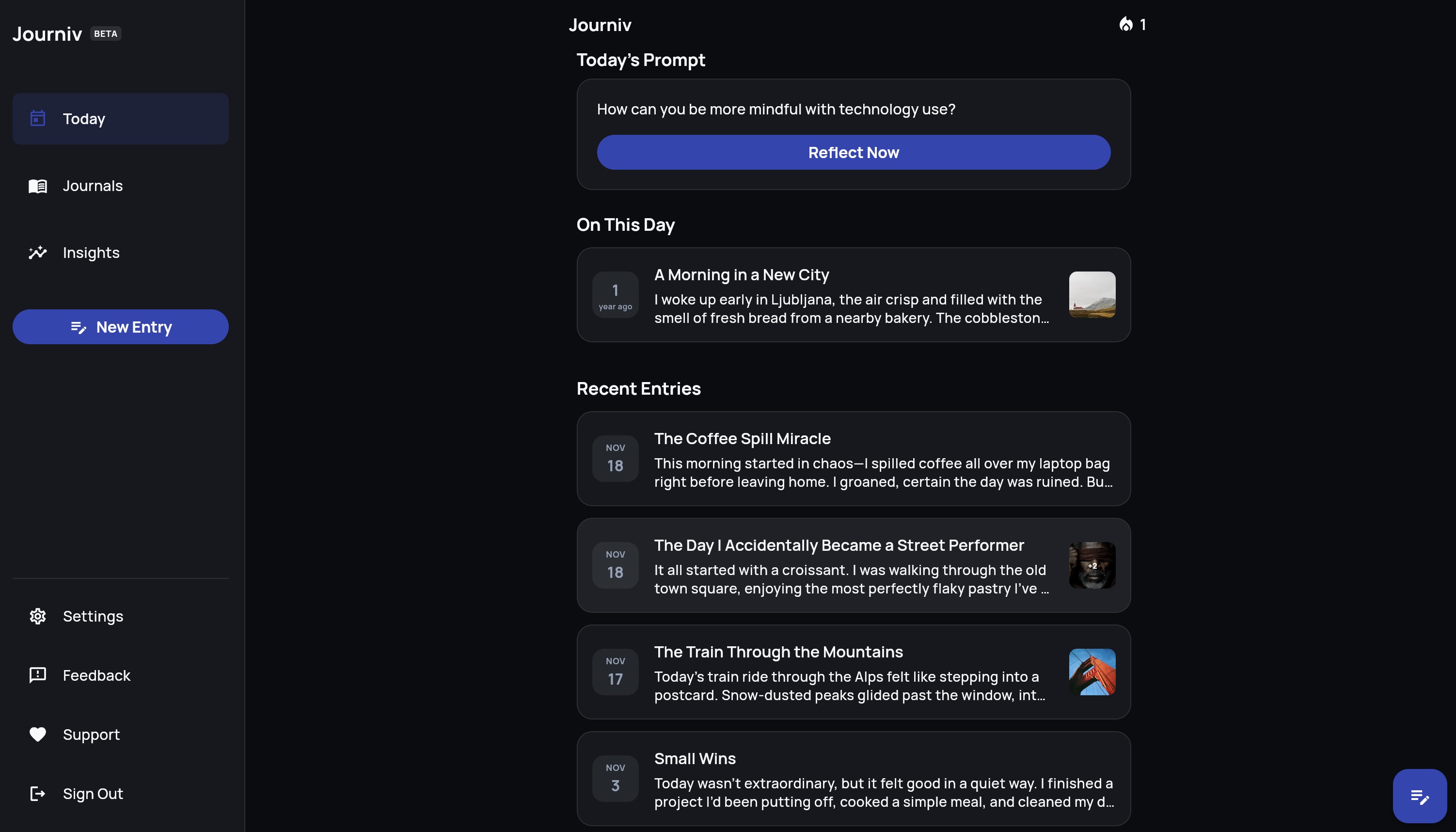 Journiv self hosted journal app